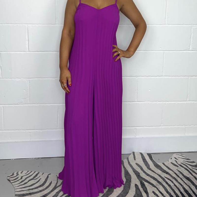 【S-4XL】💃 Women's Halter Neck Loose Jumpsuit