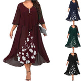 👗Chiffon Fél Ujjú Ruha