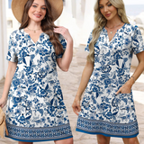 👗Új Érkezés❣️Női Laza Rövid Ujjú Casual Ruha