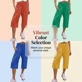 【S-3XL】🍂Női könnyű, rugalmas derekú crop nadrág