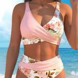🌸🌿 Emeld ki az alakod – Női virágmintás, magas derekú bikini szett (EU S-XL) – Utánvétes szállítás 🌊👙