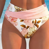 🌸🌿 Emeld ki az alakod – Női virágmintás, magas derekú bikini szett (EU S-XL) – Utánvétes szállítás 🌊👙