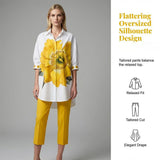 🌸 Elegáns virágmintás kétrészes női szett | Tágas felső és rövidnadrág – tökéletes választás a nyaraláshoz! ✨🎁