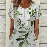 👗✨ Női Elegáns Kereknyakú Ruha Nyomattal – 50% Kedvezmény! Időtlen A-vonalú Szabás, Tökéletes Ünnepi Alkalmakra, Esküvőkre és Mindennapi Használatra 🌸