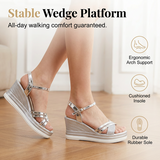 👡🌬️ Női nyitott orrú bokapántos ékszandál – Kényelmes és magasságnövelő – Utánvételes vásárlás ✨✅
