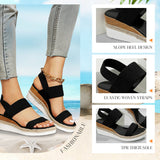 Női Woven Elastic Strap Vastag Talpú Wedge Szandál" can be rewritten as:

"Női Széles Talpú Wedge Szandál Woven Elastic Pánttal