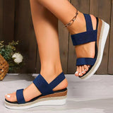 Női Woven Elastic Strap Vastag Talpú Wedge Szandál" can be rewritten as:

"Női Széles Talpú Wedge Szandál Woven Elastic Pánttal