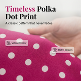 Női klasszikus pöttyös nyári ruha