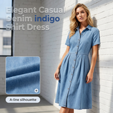 Női elegáns és casual farmeringruha