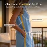 💃✨ Női V-nyakú, ujjatlan, laza szabású ruha – Frissítő, előnyös és könnyed stílus
