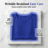 👚✨ Női prémium kevert anyagú testhezálló blúz – Elegáns denevérszárnyú ujjú tunika, szegélyezett részletekkel