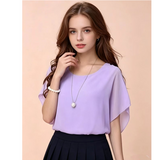 👚✨ Női prémium kevert anyagú testhezálló blúz – Elegáns denevérszárnyú ujjú tunika, szegélyezett részletekkel