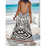 Maxi Ruha Zebra Leopárdmintával