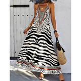 Maxi Ruha Zebra Leopárdmintával