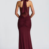 Vixen Maxi Dress - Cherry Patent