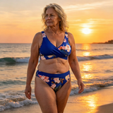 🌸🌿 Emeld ki az alakod – Női virágmintás, magas derekú bikini szett (EU S-XL) – Utánvétes szállítás 🌊👙
